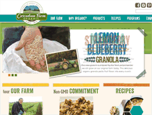 Tablet Screenshot of cascadianfarm.com